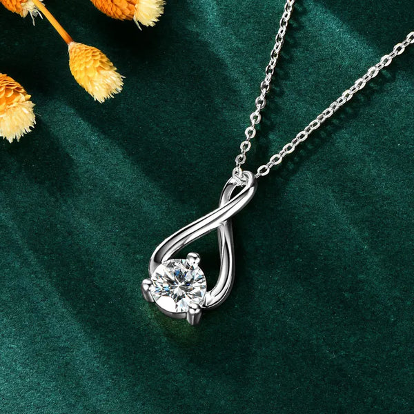 Sparkling Infinity Pendant Necklace