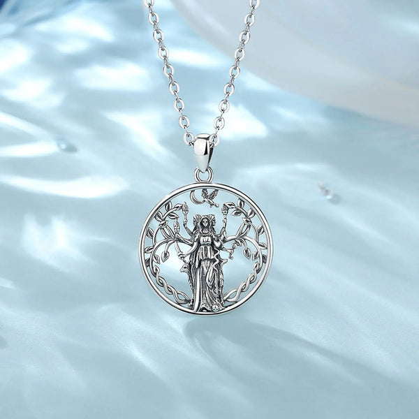 Sterling Silver Moon Necklace