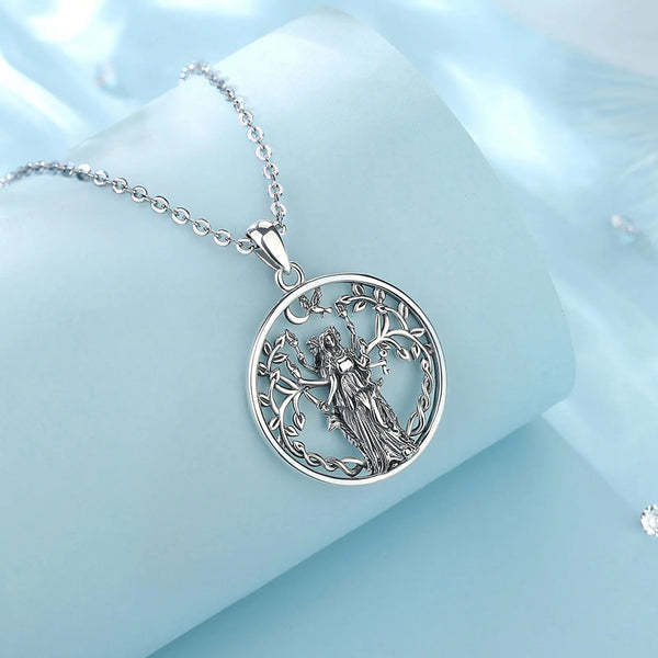 Sterling Silver Moon Necklace