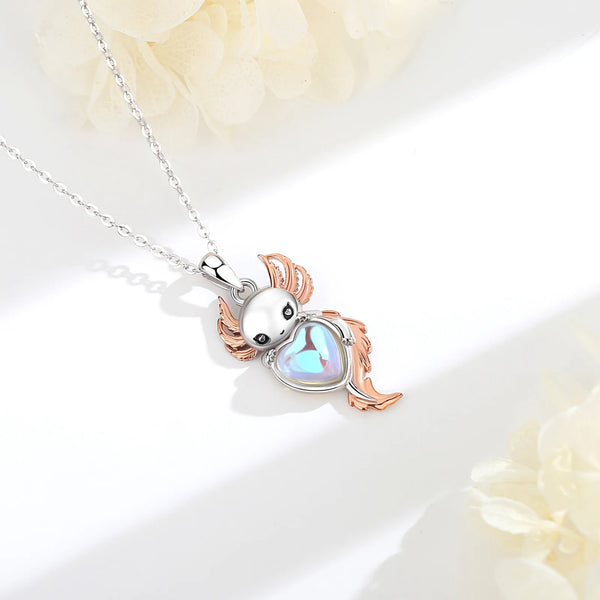 Axolotl Moonstone Necklace
