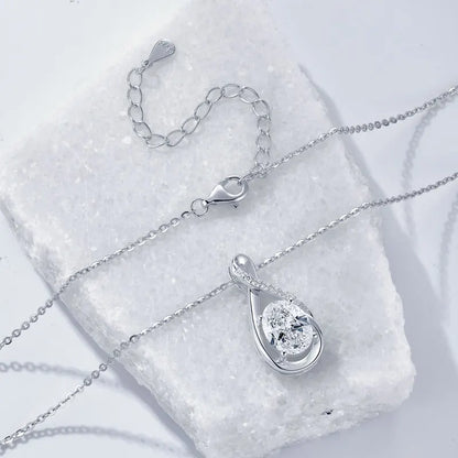 Infinity Moissanite Pendant Necklace