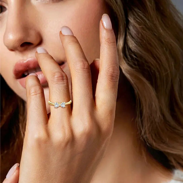 Elegant Bowknot Silver Ring
