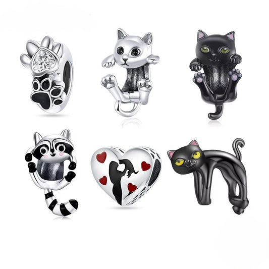 Cute Cat & Dog Charm Collection
