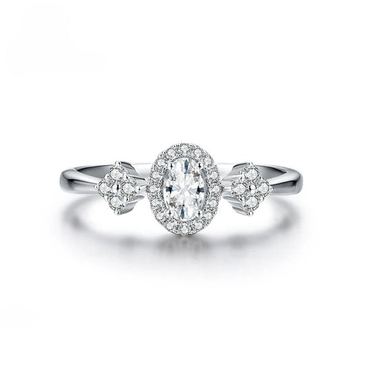 Sparkling Moissanite Engagement Ring