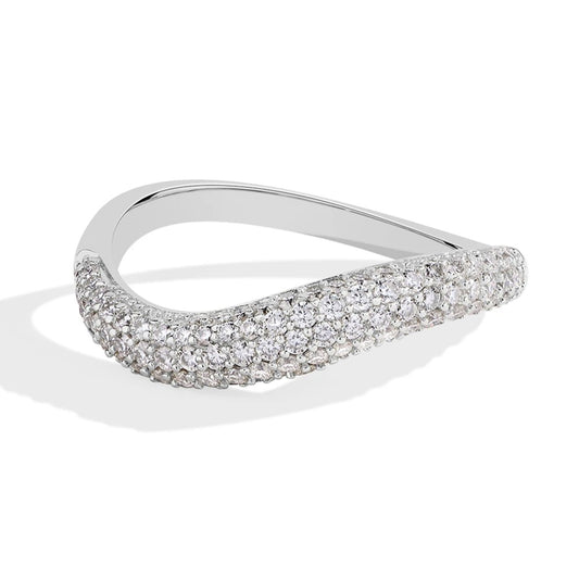 Elegant Moissanite Stacking Ring