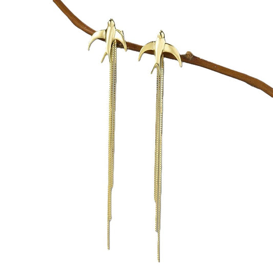 Swallow Tassel Dangle Earrings