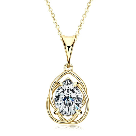 Sparkling Teardrop Necklace