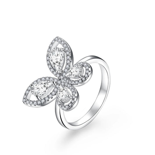 Gleaming Butterfly Ring