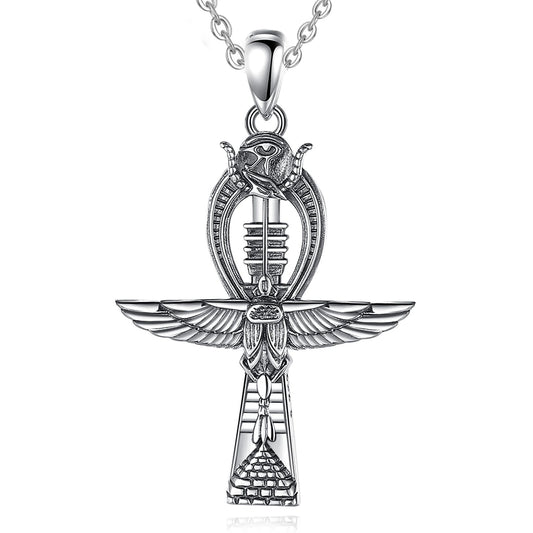 Elegant Ankh Cross Necklace