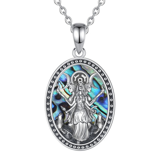 Moon Goddess Silver Necklace