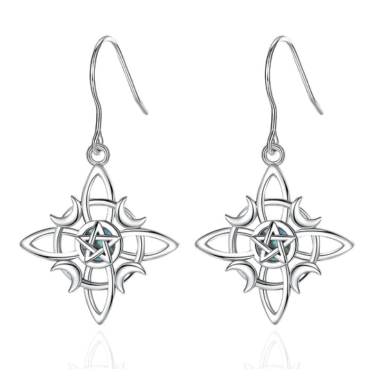Sterling Silver Witch Knot Earrings