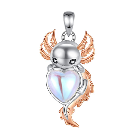 Axolotl Moonstone Necklace