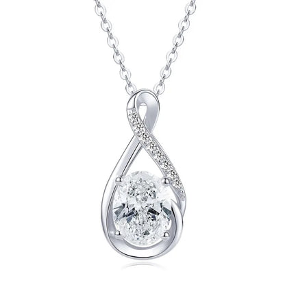 Infinity Moissanite Pendant Necklace