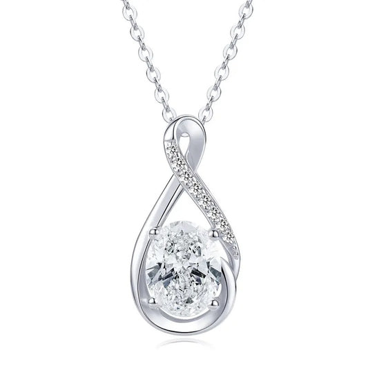 Infinity Moissanite Pendant Necklace