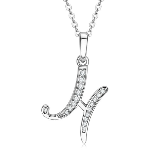 Moissanite Initial Necklace Gift